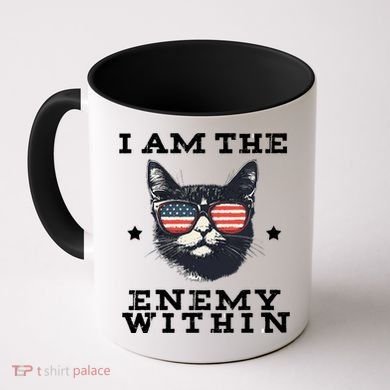I Am The Enemy Within American Cat Coffee Mug