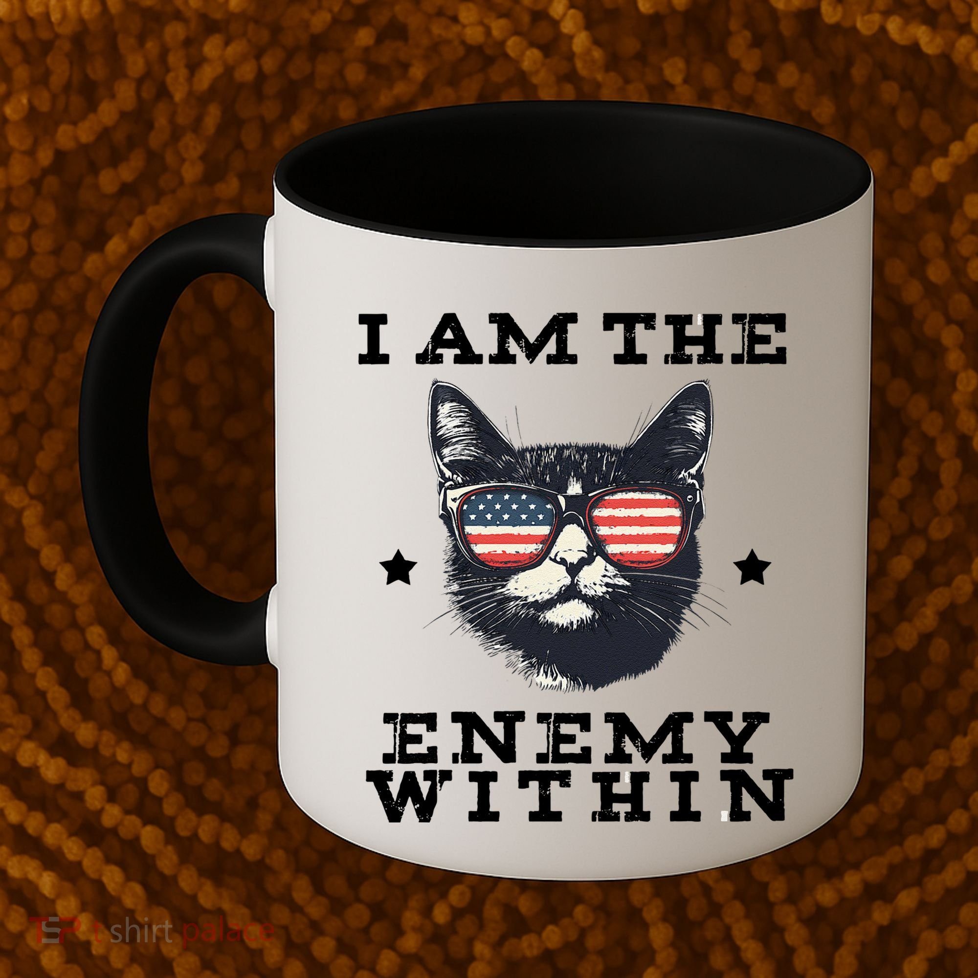 I Am The Enemy Within American Cat Coffee Mug