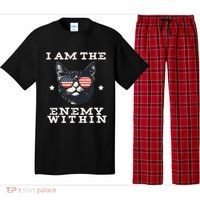 I Am The Enemy Within American Cat Pajama Set thumb 0