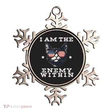 I Am The Enemy Within American Cat Ornament