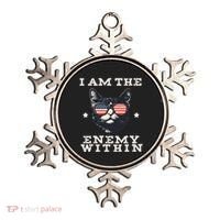 I Am The Enemy Within American Cat Ornament thumb 0