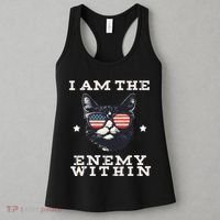 I Am The Enemy Within American Cat Women's Tank Top thumb 3