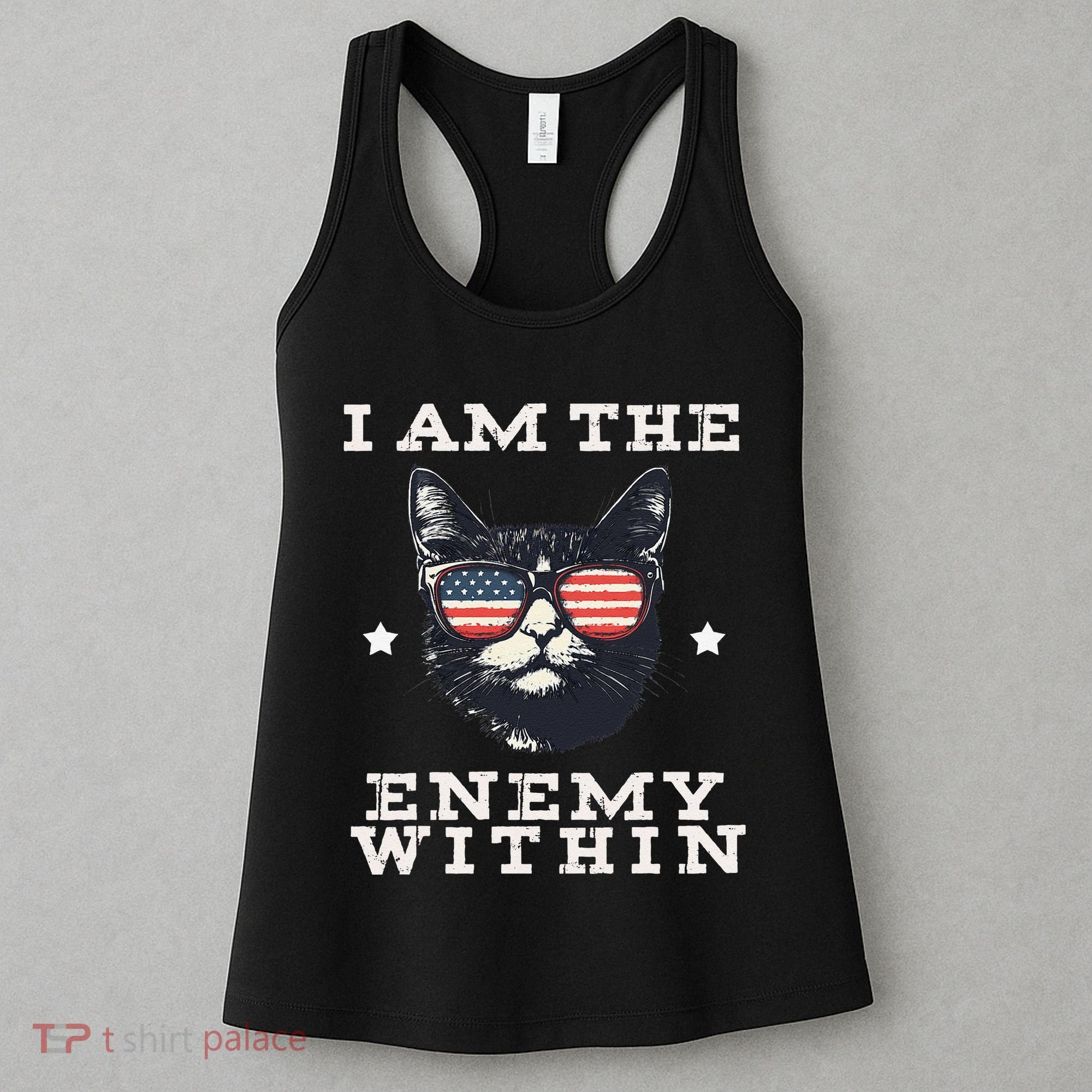 I Am The Enemy Within American Cat Women's Tank Top