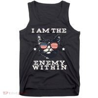 I Am The Enemy Within American Cat Tank Top thumb 0
