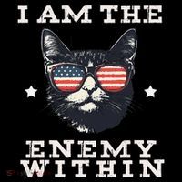 I Am The Enemy Within American Cat Tank Top thumb 6