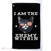 I Am The Enemy Within American Cat Golf Towel thumb 0