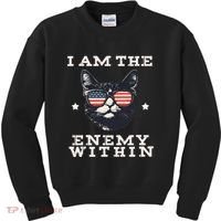 I Am The Enemy Within American Cat Kids Sweatshirt thumb 0
