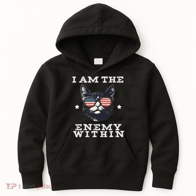 I Am The Enemy Within American Cat Kids Hoodie