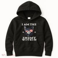 I Am The Enemy Within American Cat Kids Hoodie thumb 0