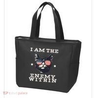 I Am The Enemy Within American Cat Tote Bag thumb 3