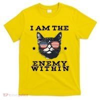 I Am The Enemy Within American Cat T-Shirt thumb 0