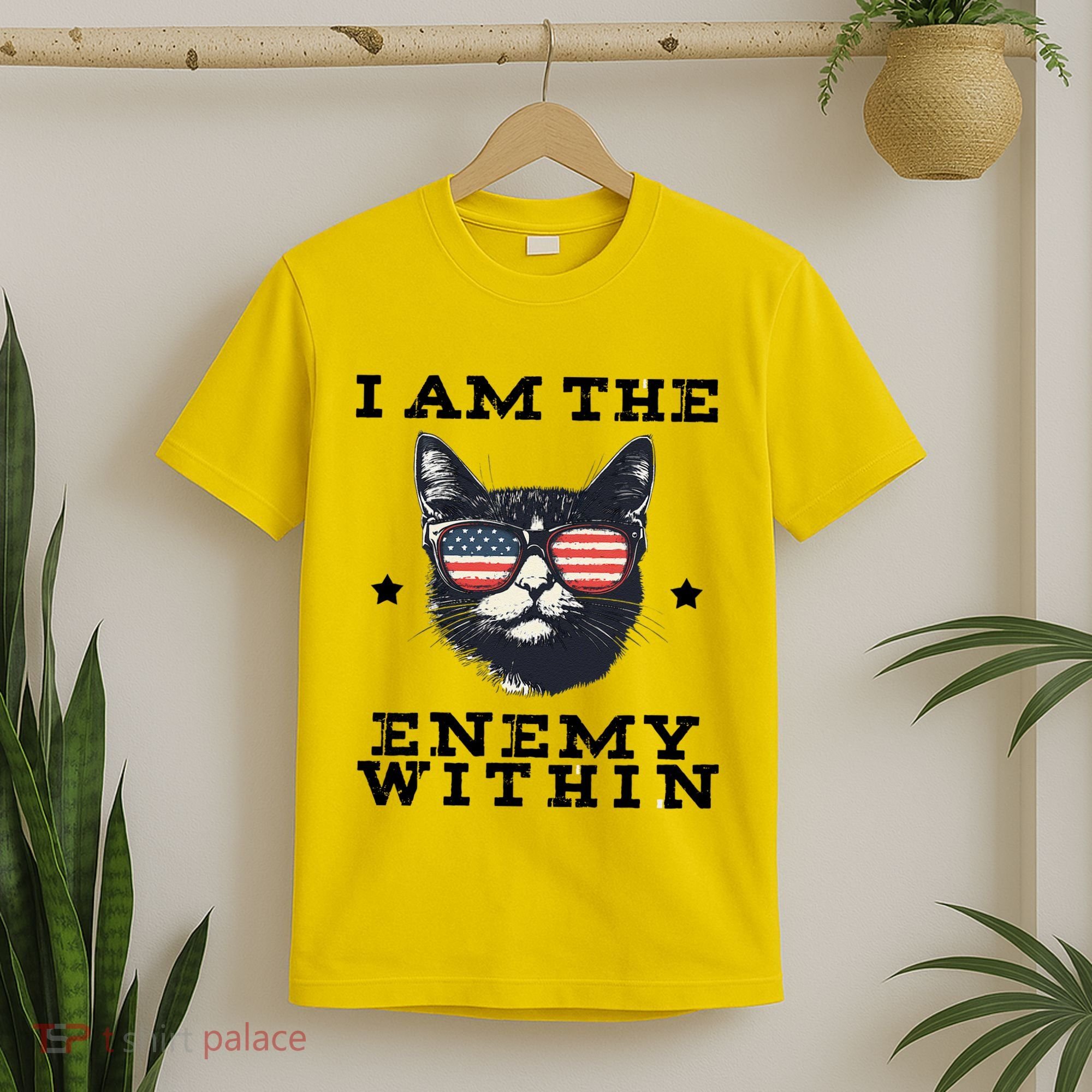I Am The Enemy Within American Cat T-Shirt