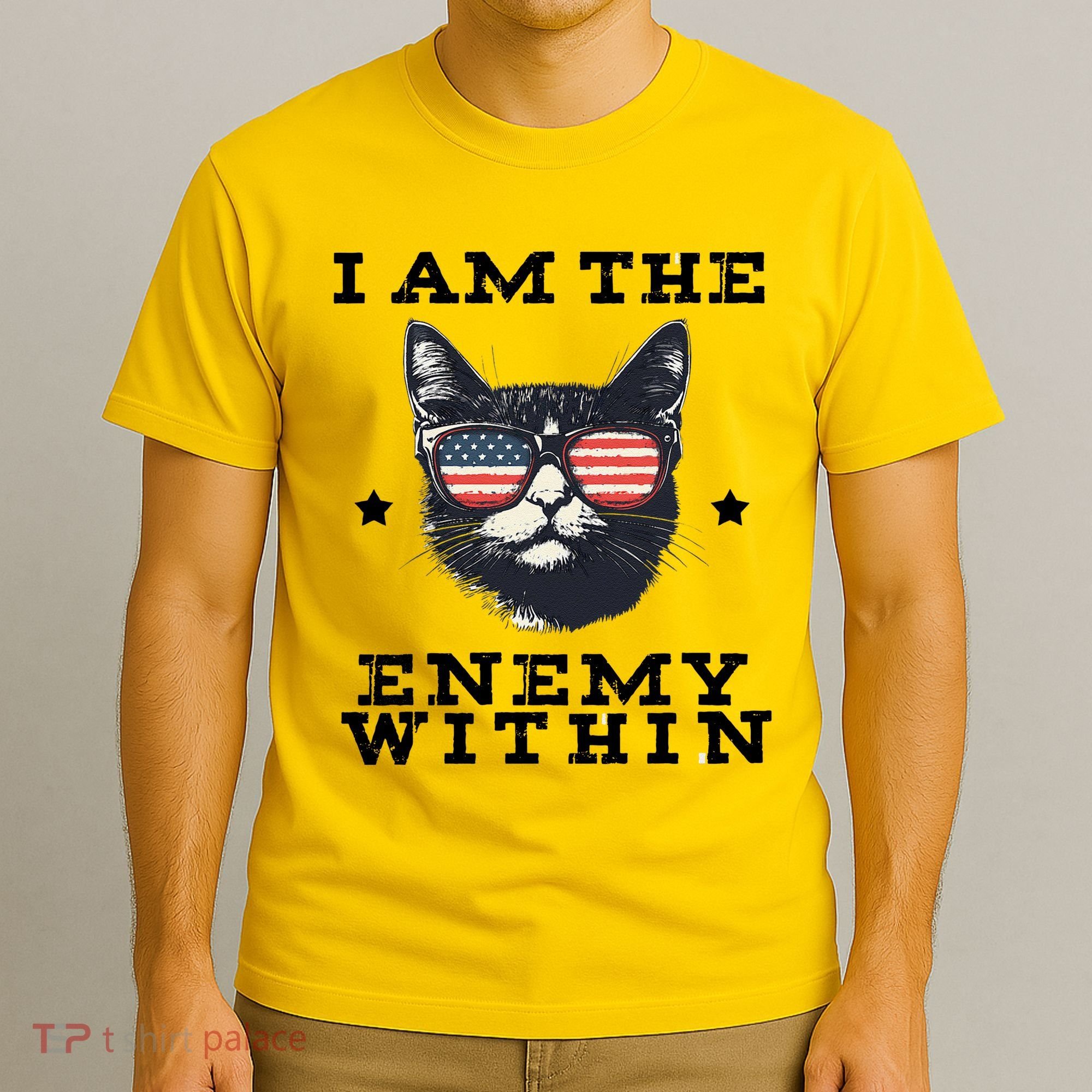 I Am The Enemy Within American Cat T-Shirt