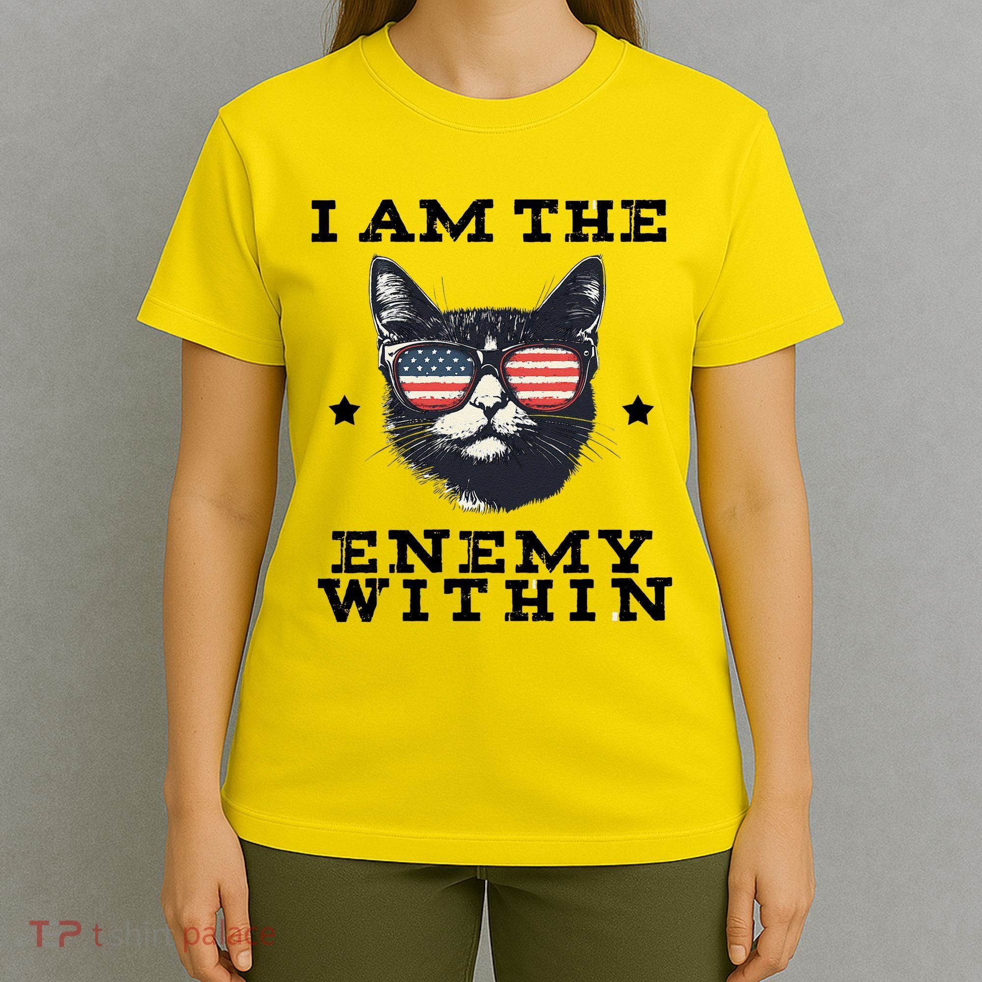 I Am The Enemy Within American Cat T-Shirt