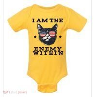 I Am The Enemy Within American Cat Baby Bodysuit thumb 0