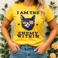 I Am The Enemy Within American Cat Women's T-Shirt thumb 2