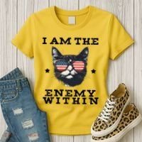 I Am The Enemy Within American Cat Women's T-Shirt thumb 3