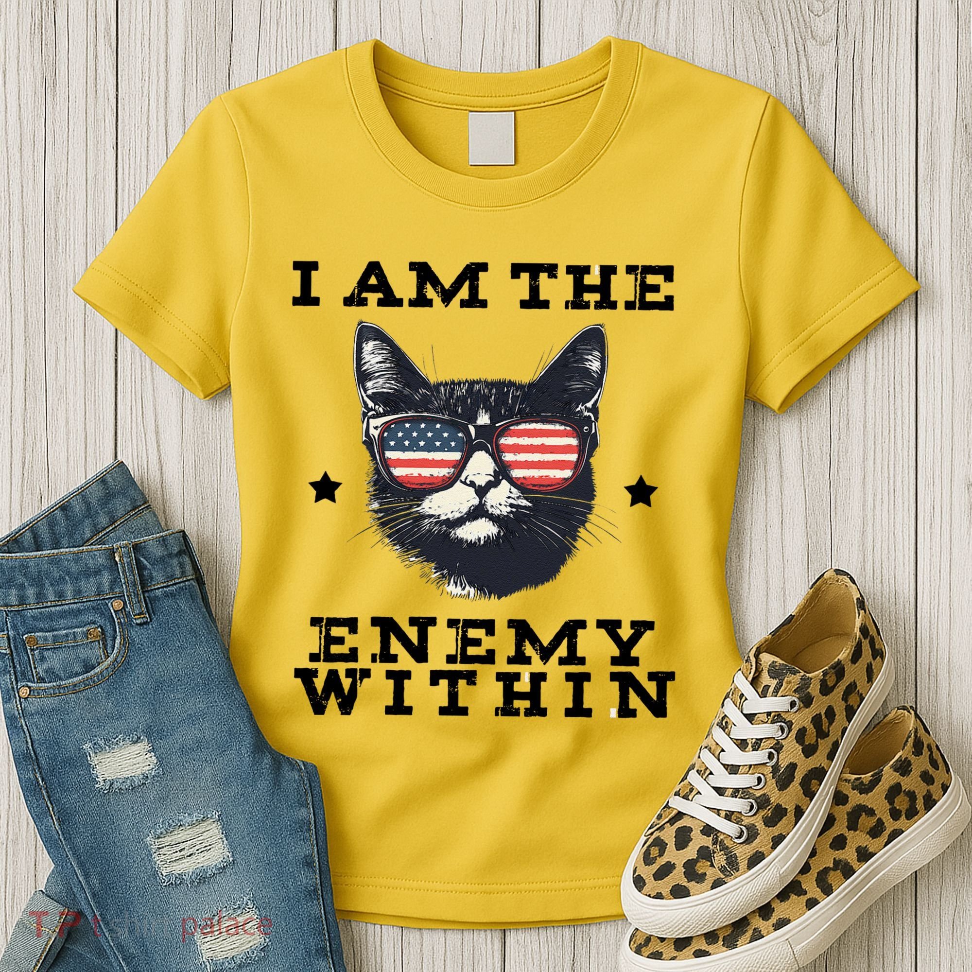 I Am The Enemy Within American Cat Women's T-Shirt