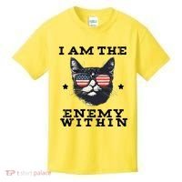I Am The Enemy Within American Cat Kids T-Shirt thumb 0
