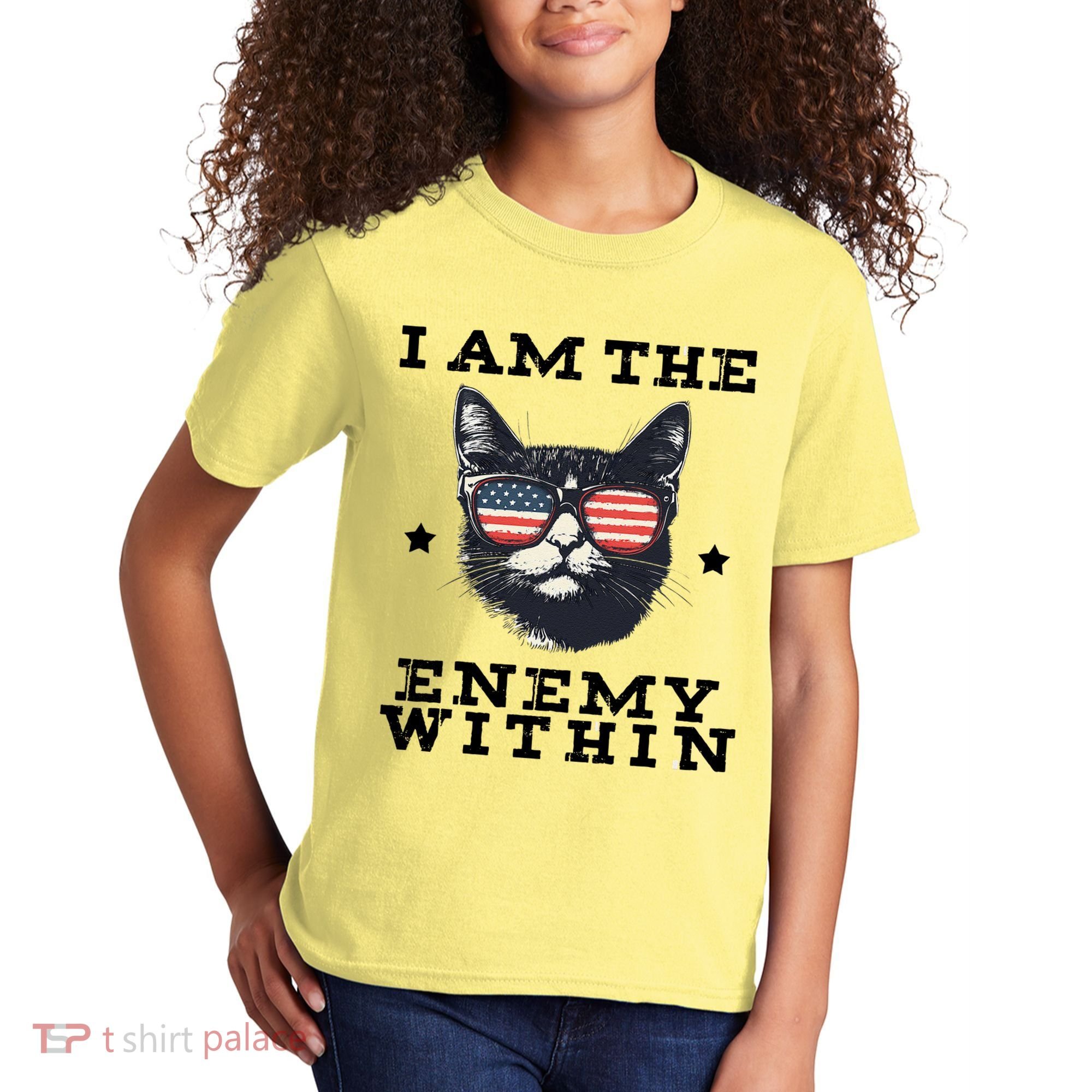 I Am The Enemy Within American Cat Kids T-Shirt