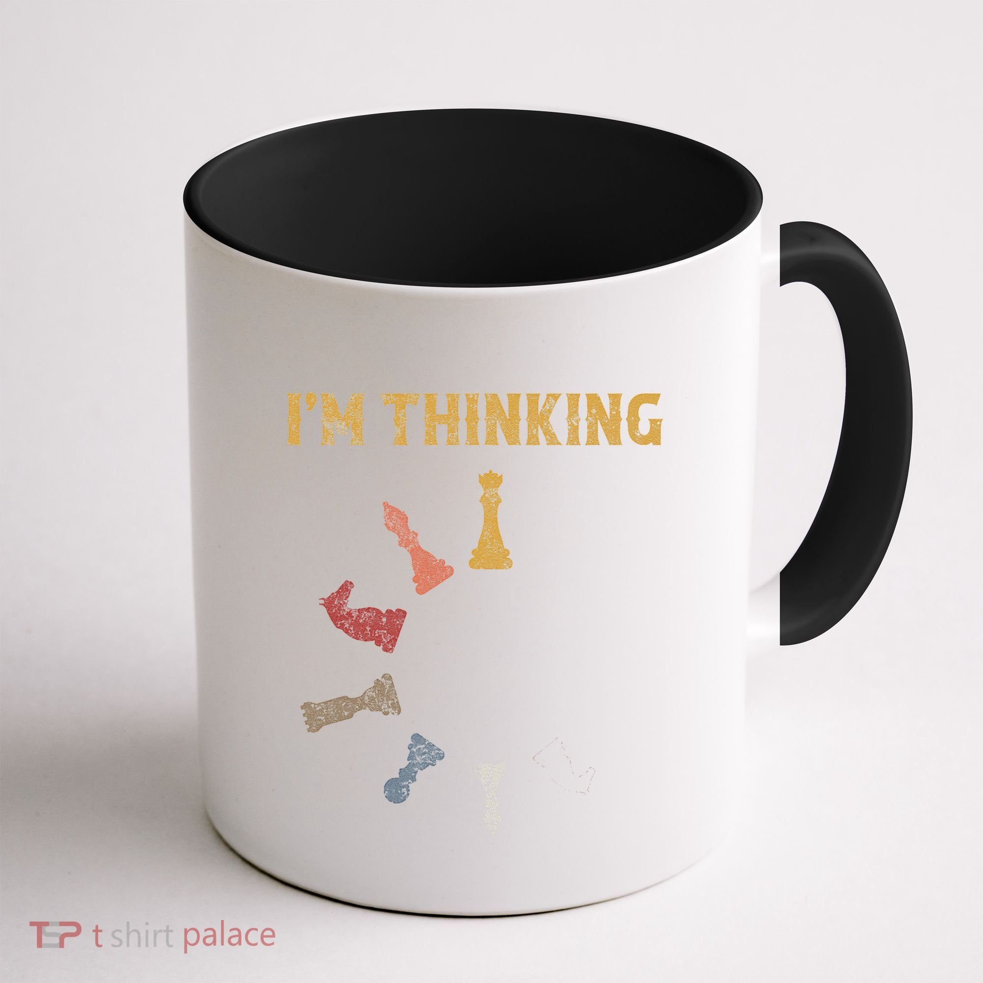 I Am Thinking Chess Pieces IM Thinking Chess Player Lover Coffee Mug