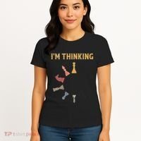 I Am Thinking Chess Pieces IM Thinking Chess Player Lover Women's T-Shirt thumb 4