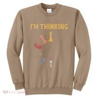I Am Thinking Chess Pieces IM Thinking Chess Player Lover Sweatshirt thumb 0