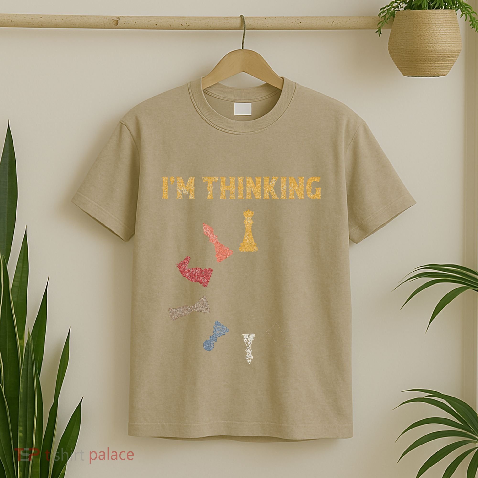 I Am Thinking Chess Pieces IM Thinking Chess Player Lover T-Shirt
