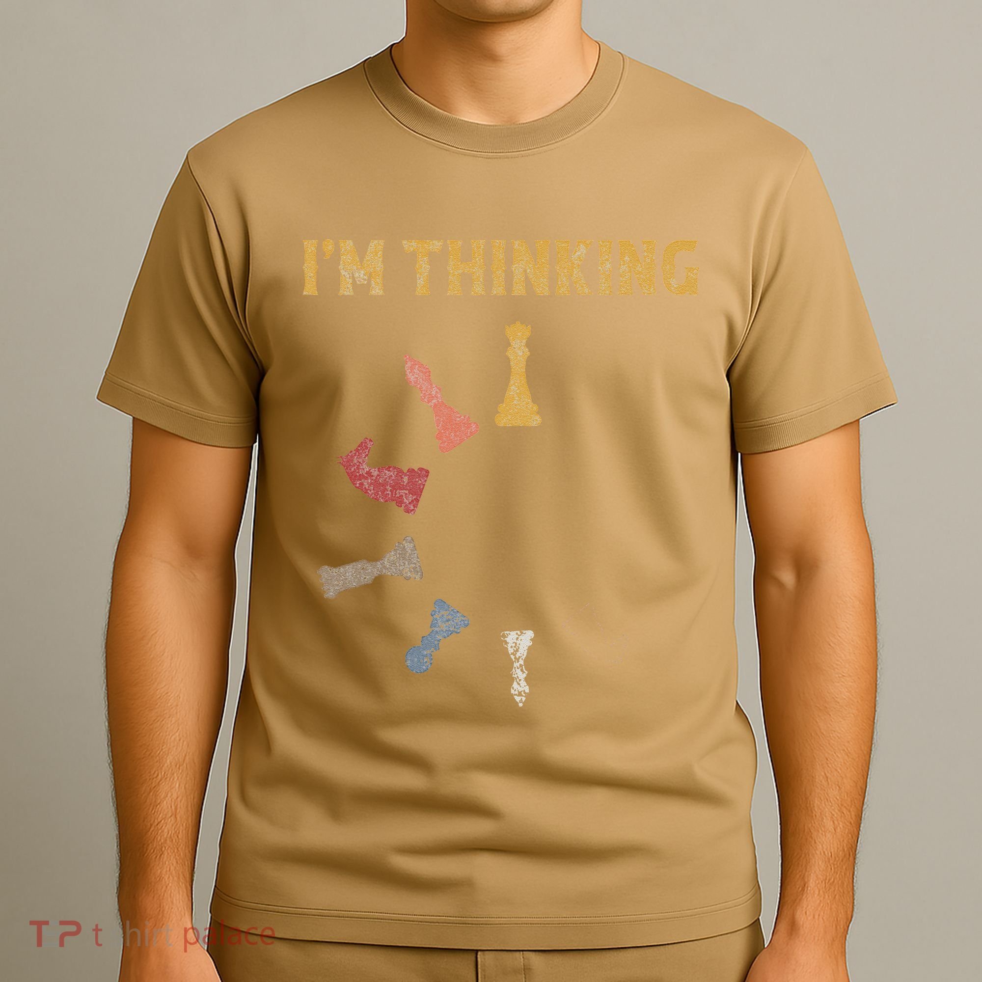 I Am Thinking Chess Pieces IM Thinking Chess Player Lover T-Shirt
