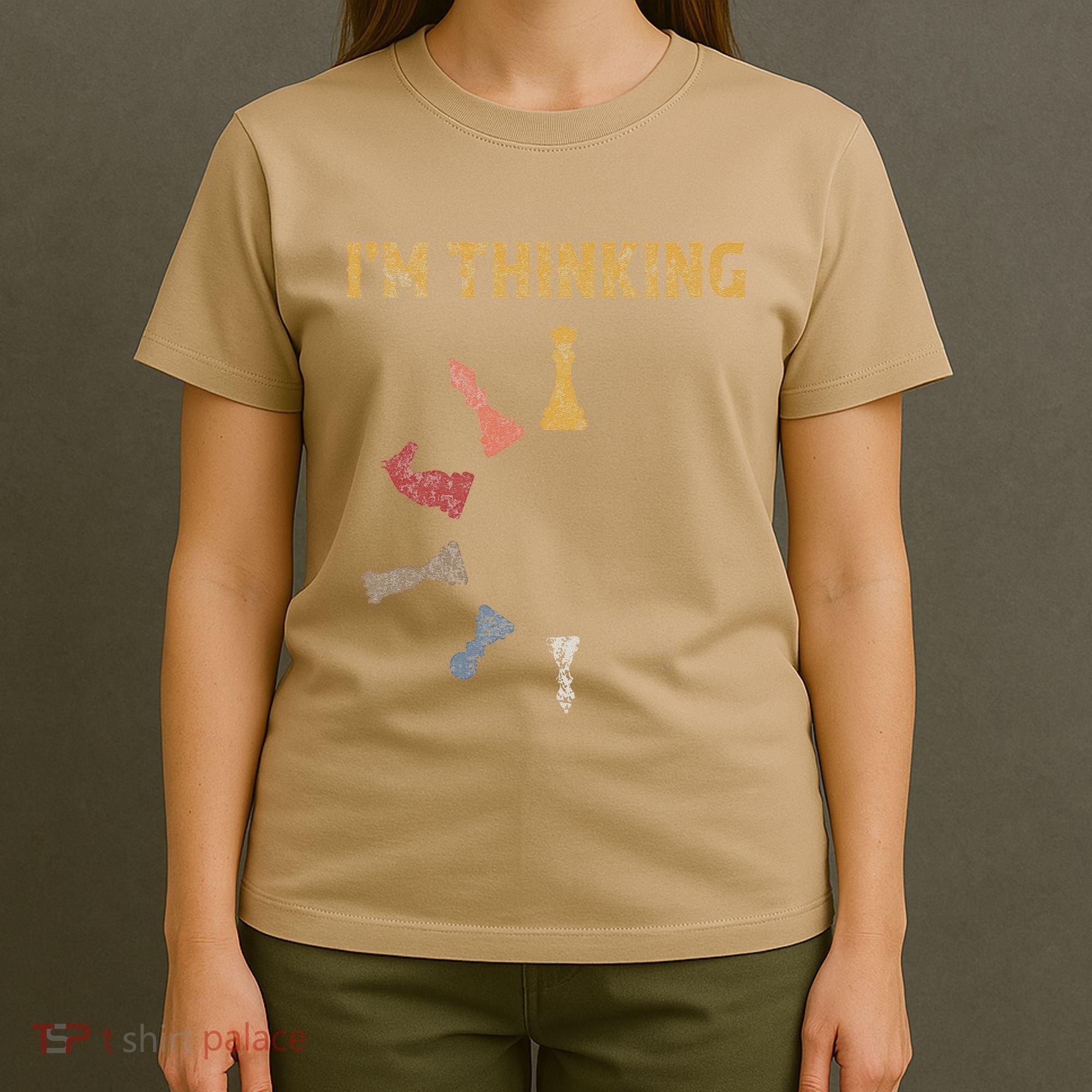 I Am Thinking Chess Pieces IM Thinking Chess Player Lover T-Shirt