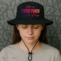 Its A Throat Punch Kinda Day Gift Bucket Hat thumb 3