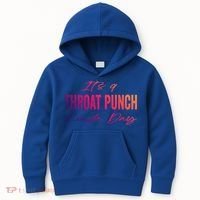 Its A Throat Punch Kinda Day Gift Kids Hoodie thumb 0