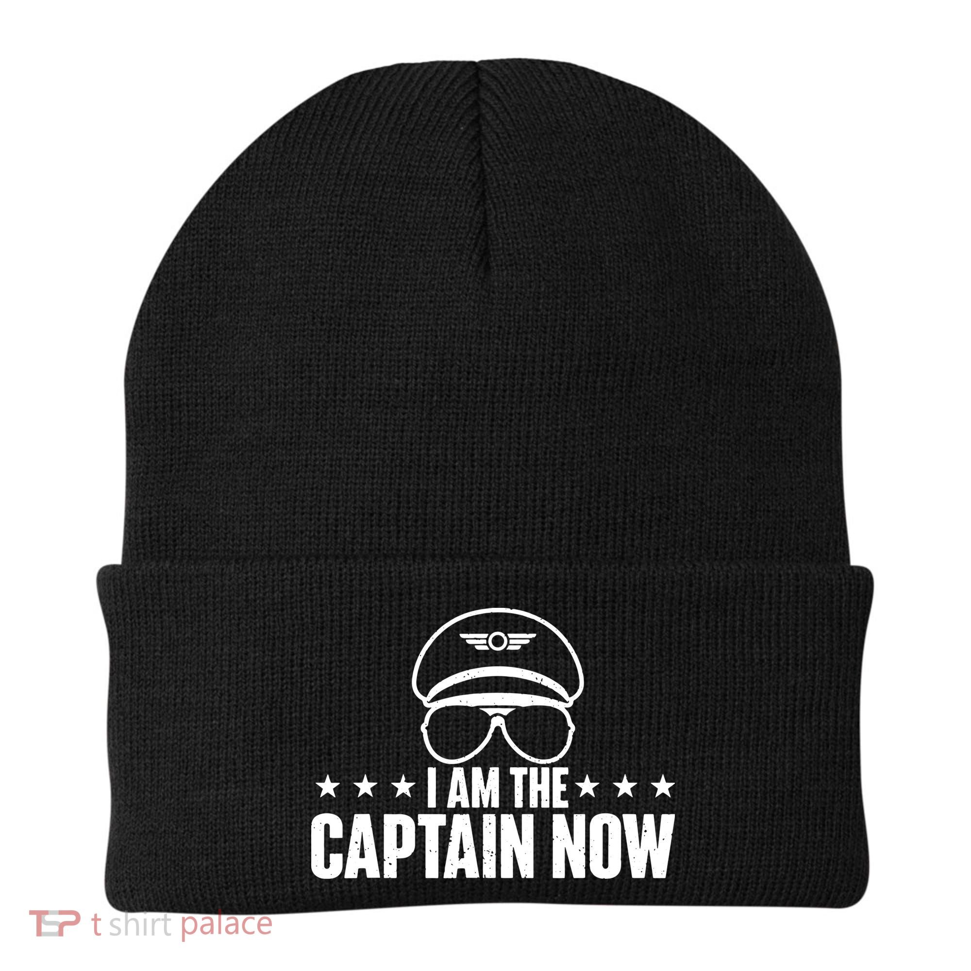 I Am The Captain Now Airplane Aircraft Lover Airline Pilot Beanie