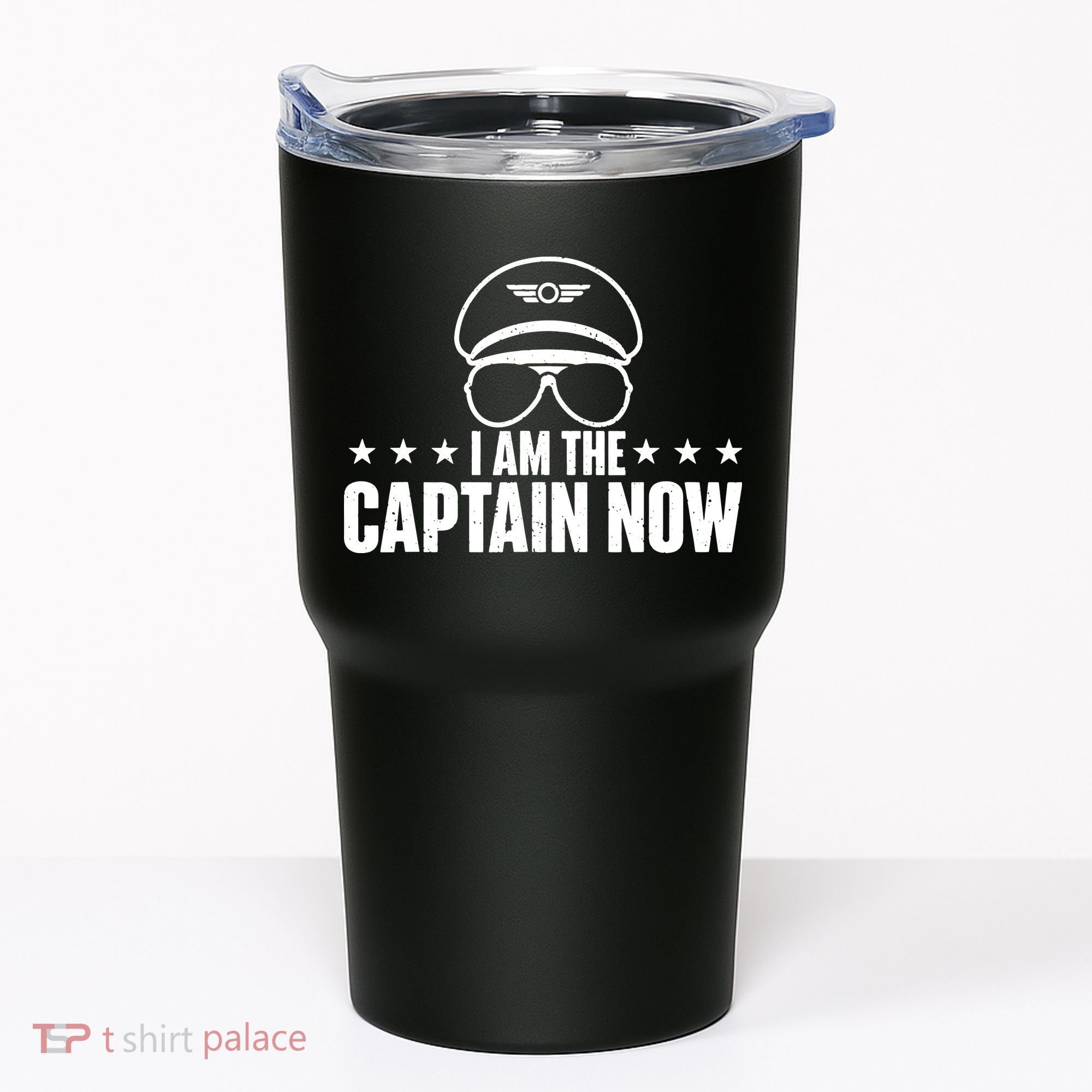 I Am The Captain Now Airplane Aircraft Lover Airline Pilot Tumbler
