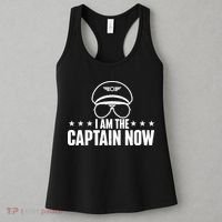 I Am The Captain Now Airplane Aircraft Lover Airline Pilot Women's Tank Top thumb 3