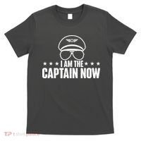 I Am The Captain Now Airplane Aircraft Lover Airline Pilot T-Shirt thumb 0