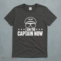 I Am The Captain Now Airplane Aircraft Lover Airline Pilot T-Shirt thumb 5