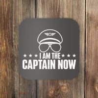 I Am The Captain Now Airplane Aircraft Lover Airline Pilot Coaster thumb 0