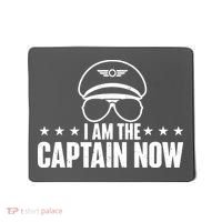 I Am The Captain Now Airplane Aircraft Lover Airline Pilot Mousepad thumb 0