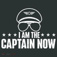 I Am The Captain Now Airplane Aircraft Lover Airline Pilot Baby Bodysuit thumb 2