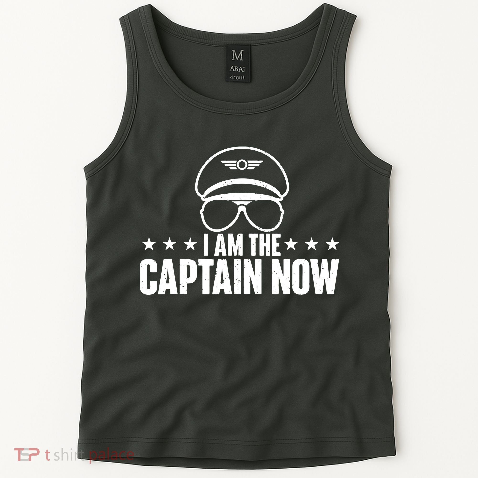 I Am The Captain Now Airplane Aircraft Lover Airline Pilot Tank Top