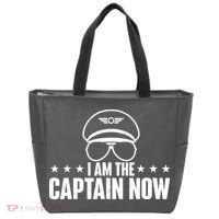 I Am The Captain Now Airplane Aircraft Lover Airline Pilot Tote Bag thumb 0