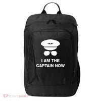 I Am The Captain Now Funny Pilot City Backpack thumb 0