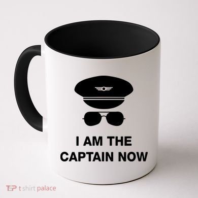 I Am The Captain Now Funny Pilot Coffee Mug