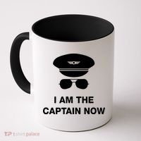 I Am The Captain Now Funny Pilot Coffee Mug thumb 0