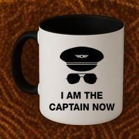 I Am The Captain Now Funny Pilot Coffee Mug thumb 2