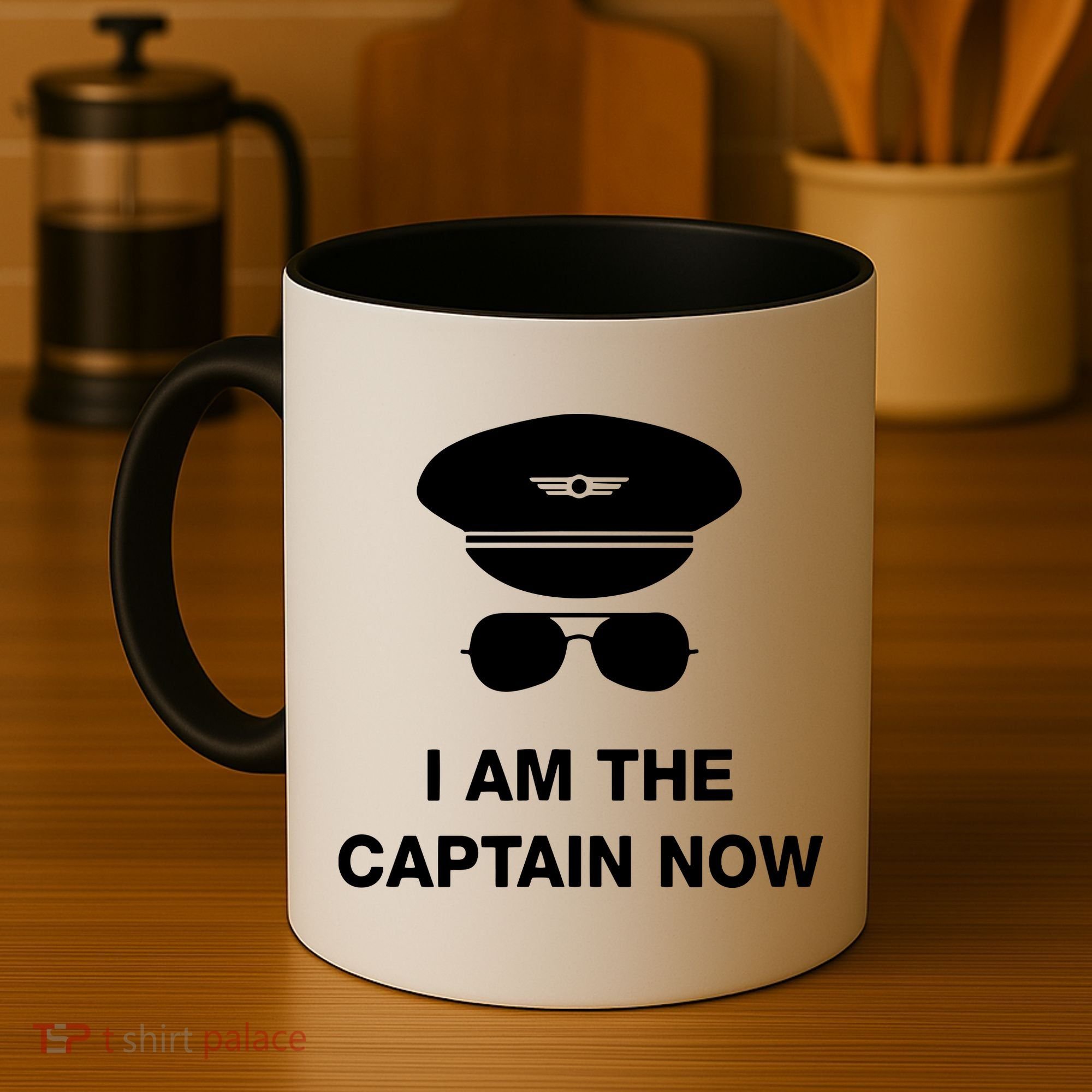 I Am The Captain Now Funny Pilot Coffee Mug