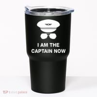 I Am The Captain Now Funny Pilot Tumbler thumb 0
