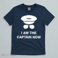 I Am The Captain Now Funny Pilot T-Shirt thumb 5