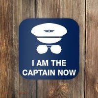 I Am The Captain Now Funny Pilot Coaster thumb 0